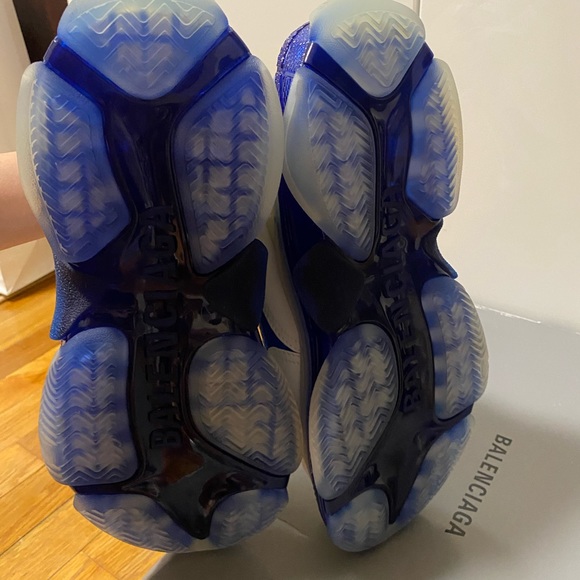 Balenciaga triple S authentic” Blue and White Mens/Womens 40 - Picture 4 of 7